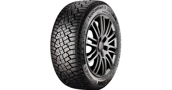 Continental IceContact 3 is a studded tire with an asymmetric tread pattern.