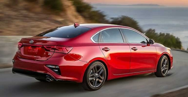 Kia Cerato on the road