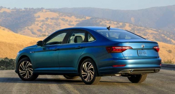 The Volkswagen Jetta's spacious trunk
