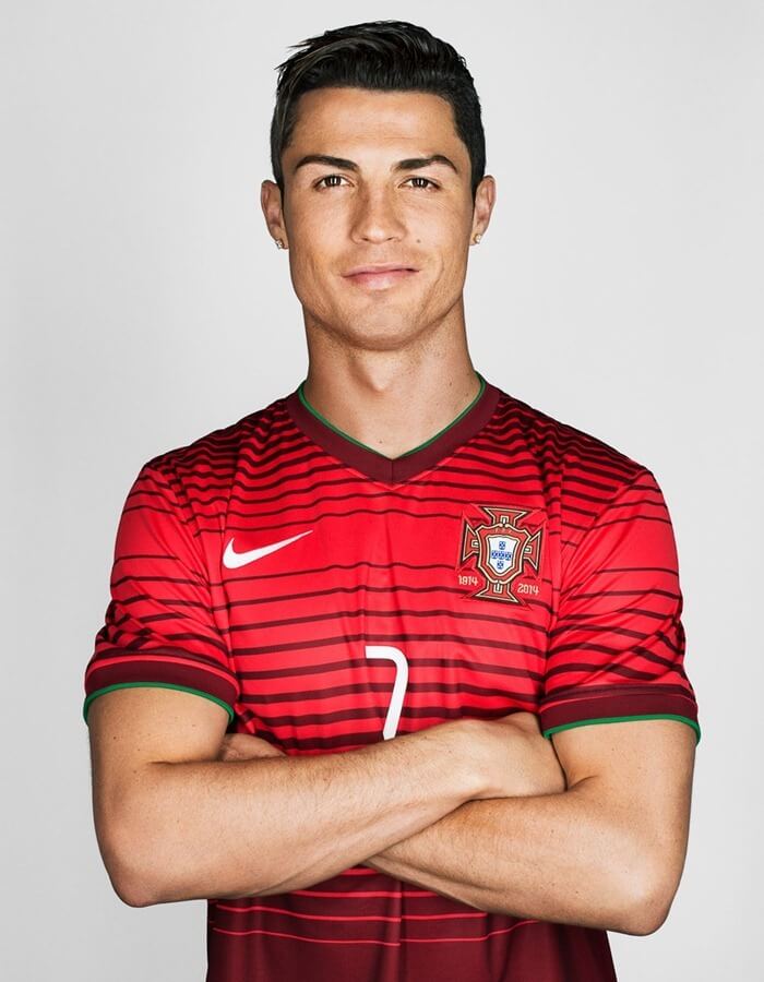 Cristiano Ronaldo is the most handsome footballer