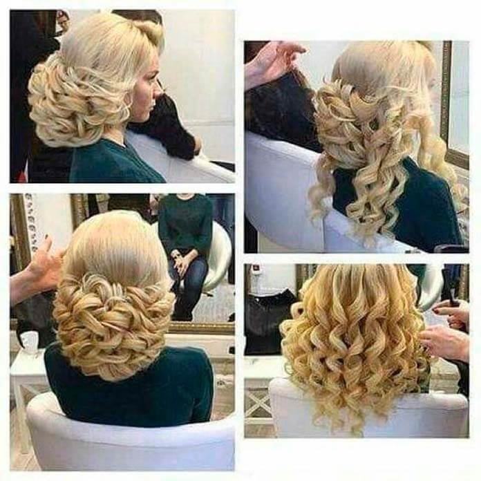 Wavy hairstyle