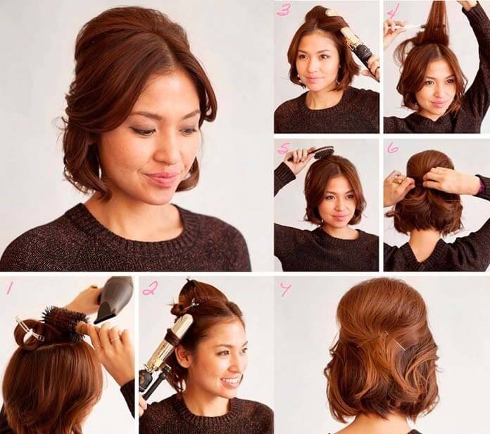 Semi-updo