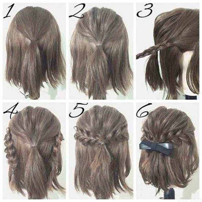 Hairstyle for short hair