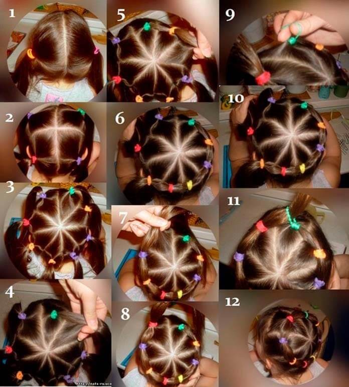 Wreath with rubber bands