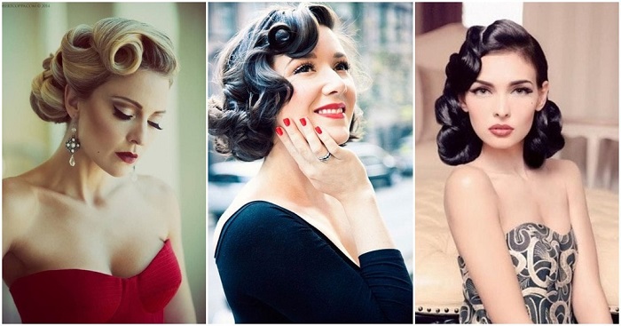 Retro hairstyles.