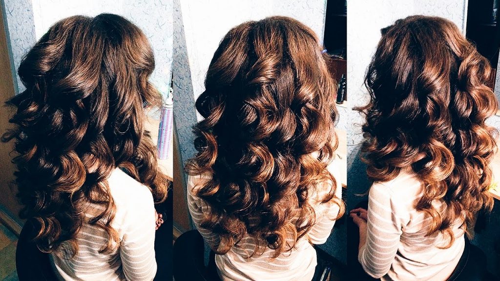 large curls for medium hair
