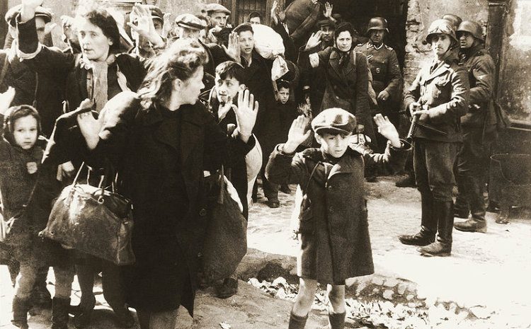 A Jewish boy surrendered in Warsaw. Jewish Boy Surrenders in Warsaw