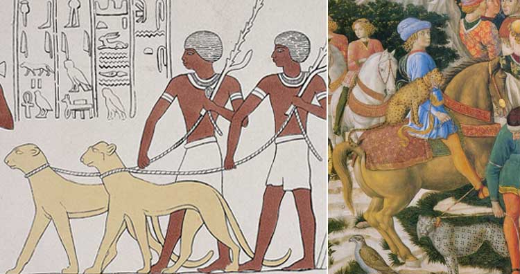 Ancient people with Cheetah